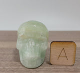 2" Caribbean Blue Calcite Skull