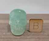 2" Caribbean Blue Calcite Skull