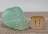 2" Caribbean Blue Calcite Skull