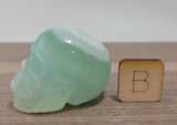 2" Caribbean Blue Calcite Skull