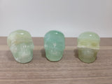 2" Caribbean Blue Calcite Skull