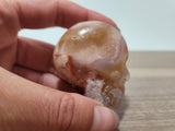 2" Flower Agate Skull