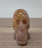 2" Flower Agate Skull
