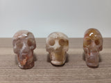 2" Flower Agate Skull
