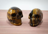 2" Tiger's Eye Skull