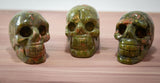 2" Unakite Skull