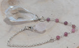 Quartz and Strawberry Quartz Dew Drop Pendulum