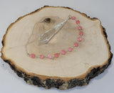Quartz and Rhodochrosite Celestial Prism Pendulum