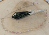Kambaba Jasper and Pink Opal Celestial Prism Pendulum