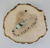 Tree Agate and Rainbow Tourmaline Celestial Prism Pendulum