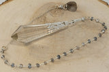 Quartz and Labradorite Celestial Prism Pendulum