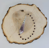 Unicorn Stone and Garnet Celestial Prism Pendulum