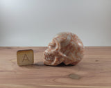 2.5" Red Line Jasper Skull Carving