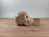 2.5" Red Line Jasper Skull Carving