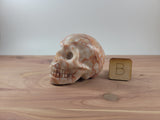 2.5" Red Line Jasper Skull Carving