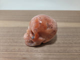 3" Rose Pink Ocean Jasper Skull