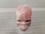 3" Rose Pink Ocean Jasper Skull