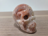3" Rose Pink Ocean Jasper Skull