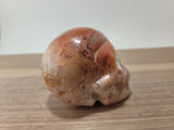 3" Rose Pink Ocean Jasper Skull