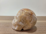 3" Rose Pink Ocean Jasper Skull