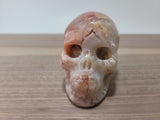 3" Rose Pink Ocean Jasper Skull
