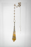 Agate and Smokey Quartz Celestial Prism Pendulum