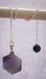 Amethyst Hexagon Pendulum - Old Souls Outpost