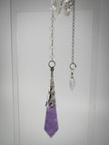 Amethyst and Moonstone Celestial Prism Pendulum