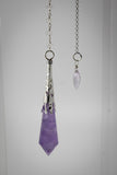Amethyst and Moonstone Celestial Prism Pendulum