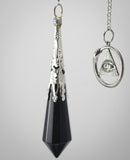 Blue Goldstone and Lapis Lazuli Celestial Prism Pendulum