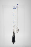 Blue Goldstone and Lapis Lazuli Celestial Prism Pendulum