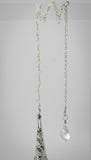 Chlorite Quartz and Prehnite Celestial Prism Pendulum