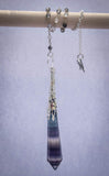 Fluorite and Tourmalinated Quartz Celestial Prism Pendulum - Old Souls Outpost