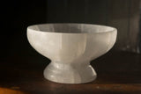 Hand-Carved Selenite Bowl With Stand - Old Souls Outpost