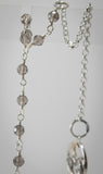 Kambaba Jasper and Smokey Quartz Celestial Prism Pendulum