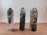 Medium Moss Agate Tower