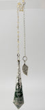 Tree Agate and Citrine Celestial Prism Pendulum