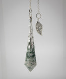 Tree Agate and Citrine Celestial Prism Pendulum