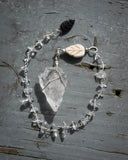 Native Spirit Pendulum II - Quartz, Howlite & Onyx - Old Souls Outpost