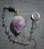 Native Spirit Pendulum III - Amethyst, Iolite & Onyx - Old Souls Outpost