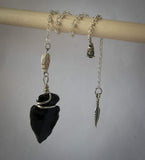 Native Spirit Pendulum IV - Obsidian - Old Souls Outpost