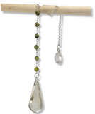 Citrine and Peridot Dew Drop Pendulum