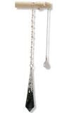 Kambaba Jasper and Pink Opal Celestial Prism Pendulum