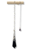 Blue Goldstone and Fluorite Celestial Prism Pendulum