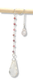 Quartz and Strawberry Quartz Dew Drop Pendulum