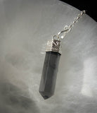 Polished Green Fluorite and Sterling Pendulum - Old Souls Outpost