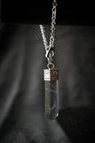 Polished Green Fluorite and Sterling Pendulum - Old Souls Outpost