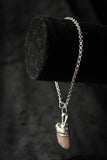 Raw Pink Tourmaline and Sterling Pendulum Bracelet - Old Souls Outpost