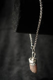 Raw Pink Tourmaline and Sterling Pendulum Bracelet - Old Souls Outpost