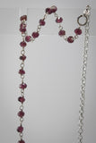 Tiger's Eye and Rhodolite Garnet Celestial Prism Pendulum